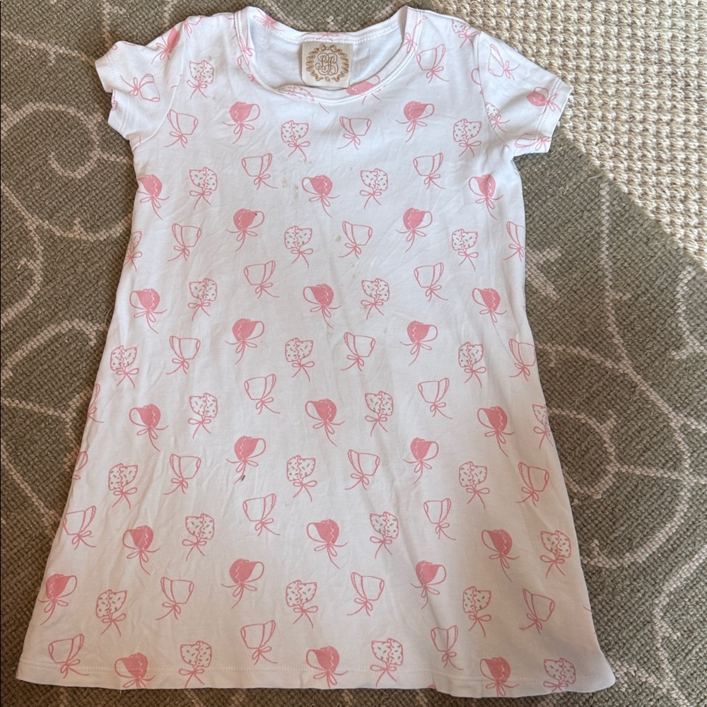 The Beaufort Bonnet Company Pink and White Kids Dress